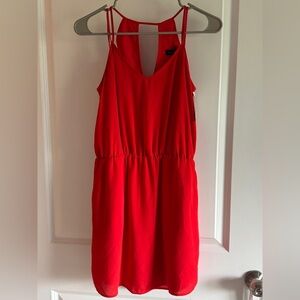 Banana Republic Red Halter Sundress Cocktail
